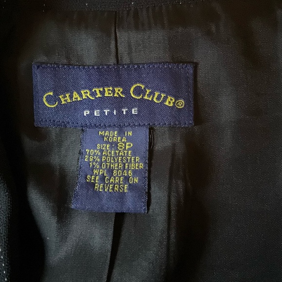 Charter Club Black Blazer - Picture 3 of 7